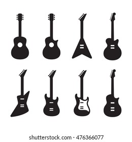 Guitar Silhouettes Icons