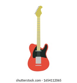 guitar simple illustration vector clip art