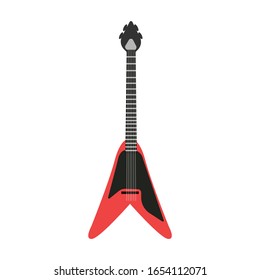 guitar simple illustration vector clip art