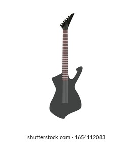 guitar simple illustration vector clip art