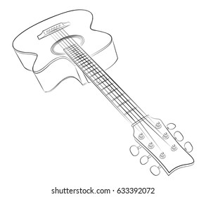 Guitar sketch. 