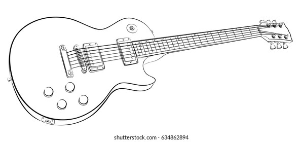 guitar Sketch. 