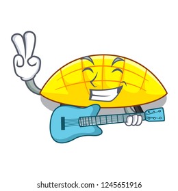 With guitar slice mang on the caharacter shape With guitar slice mang on the caharacter shape