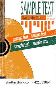guitar song party,banner,poster for design