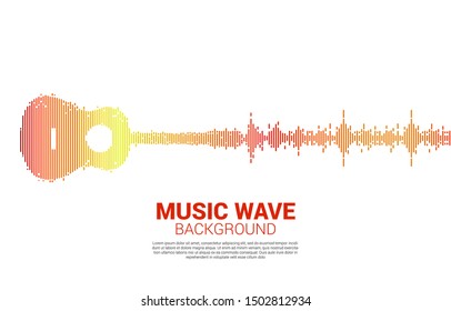 Guitar Sound wave Music Equalizer background. background for event  concert and music festival