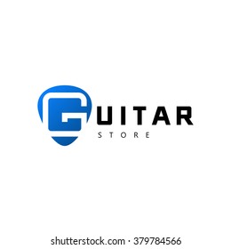 Guitar Store Logo Stock Vector (Royalty Free) 379784566 | Shutterstock