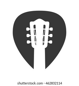 guitar string instrument music icon. Isolated and flat illustration. Vector graphic