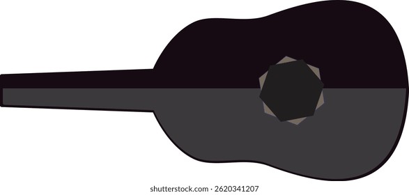 Guitar Sunset Silhouette Vector Design 