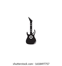 the guitar syimbol vector logo