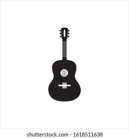the guitar syimbol vector logo