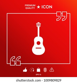 Guitar symbol icon