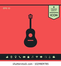Guitar symbol icon