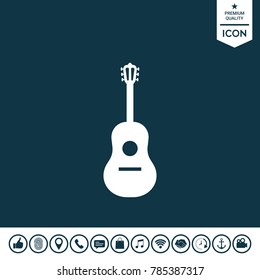 Guitar symbol icon