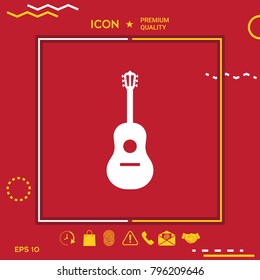 Guitar symbol icon
