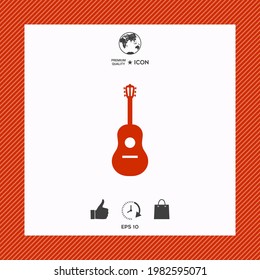 Guitar symbol icon. Elements for your design
