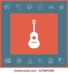 Guitar symbol icon. Graphic elements for your design