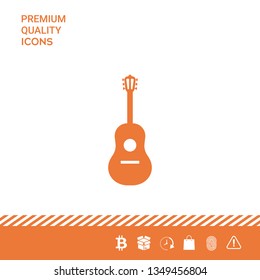 Guitar symbol icon. Graphic elements for your design