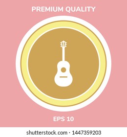 Guitar symbol icon. Graphic elements for your design