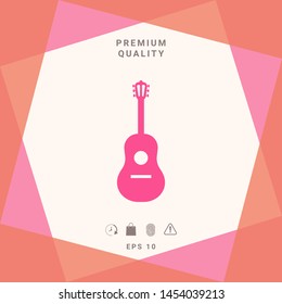Guitar symbol icon. Graphic elements for your design