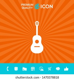 Guitar symbol icon. Graphic elements for your design