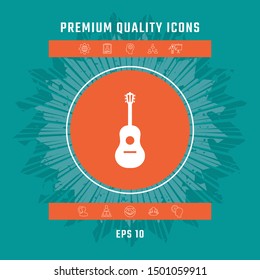 Guitar symbol icon. Graphic elements for your design