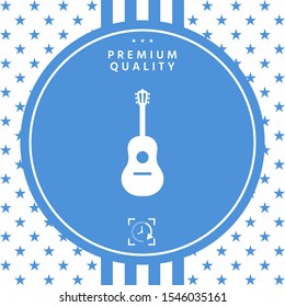 Guitar symbol icon. Graphic elements for your design