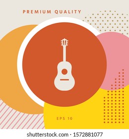 Guitar symbol icon. Graphic elements for your design