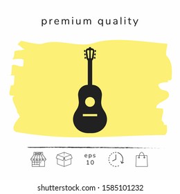 Guitar symbol icon. Graphic elements for your design