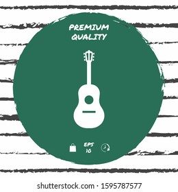Guitar symbol icon. Graphic elements for your design