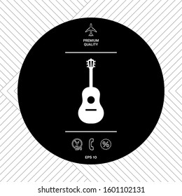 Guitar symbol icon. Graphic elements for your design
