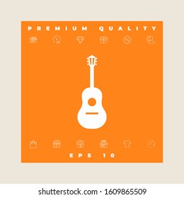 Guitar symbol icon. Graphic elements for your design