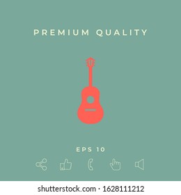 Guitar symbol icon. Graphic elements for your design