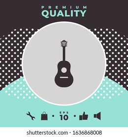 Guitar symbol icon. Graphic elements for your design