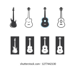 Guitar symbol illustration