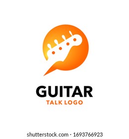 Símbolo de guitarra y burbuja de diálogo