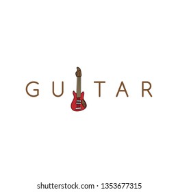 guitar theme vector art