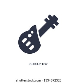 guitar toy icon. Simple element illustration from toys concept. guitar toy editable symbol design on white background. Can be use for web and mobile.