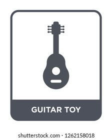 guitar toy icon vector on white background, guitar toy trendy filled icons from Toys collection, guitar toy simple element illustration