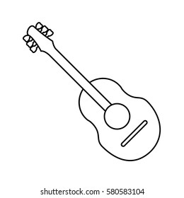 guitar traditional acoustic music thin line