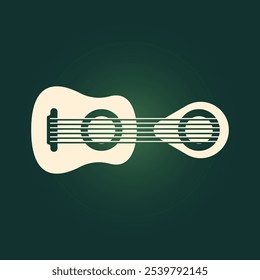 Guitar trendy artwork handsome abstract vector illustration colorful practical design.eps