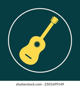 Guitar trendy icon ready abstract beautiful vector illustration colorful artwork design.eps