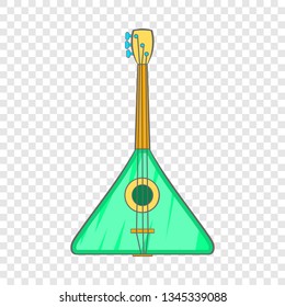 Guitar triangle icon in cartoon style isolated on background for any web design 