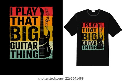 Gitarren-T-Shirt-Design oder Gitarrenposter-Design oder Gitarren-Shirt-Design, Zitate mit