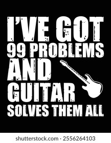 
Guitar,  typography t-shirt design, vector t-shirt or poster design, motivational Quote

