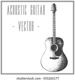 Acoustic Guitar On White Sketch Digital Art by Randy Steele - Fine Art  America