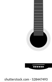 Guitar - vector abstract part of musical instrument