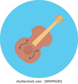 guitar vector colour flat icon