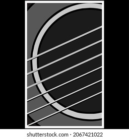 guitar vector design illustration, guitar vintage concept.
