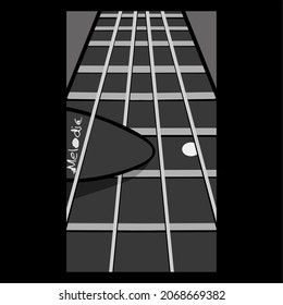 guitar vector design illustration, guitar vintage concept.