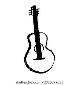 Guitar vector doodle hand drawn sketch